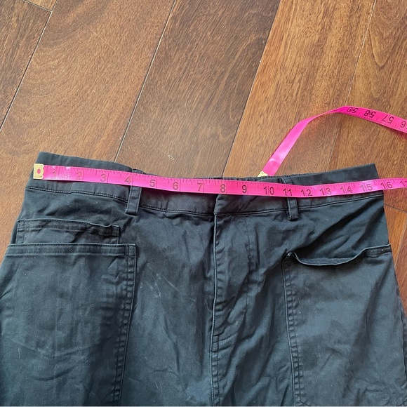 Ruti The Slouchy Soft Twill Pants Black Cotton Stretch Wide Leg Barrel Style 3 - Picture 11 of 12